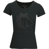 Produktbild von Equithème T-Shirt für Damen Magali aus Baumwolle Schwarz Größe L