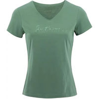 Produktbild von Equithème T-Shirt Rehane Je t'aime aus Baumwolle für Damen in Grün Größe XS