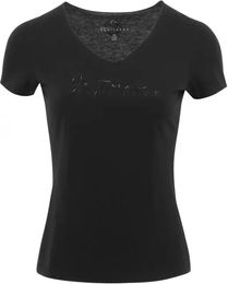 Produktbild von Equithème T-Shirt Rehane Je t'aime für Damen aus Baumwolle Schwarz Größe M