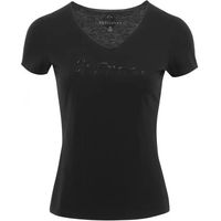 Produktbild von Equithème T-Shirt Rehane Je t'aime für Damen aus Baumwolle Schwarz Größe M