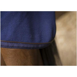 Equithème Teddy Polarfleece Stalldecke für Pferde Marineblau 155cm – Bild 1 von 3