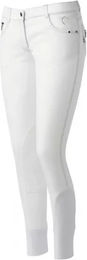 Produktbild von Equithème Texas Reithose für Damen aus Baumwolle in Weiß Größe 42