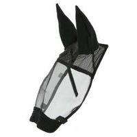 Produktbild von Equithème Training-Fliegenmaske Protect für Pferde und Ponys in Schwarz aus Polyester