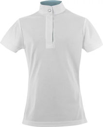 Produktbild von Equithème Turnier-Poloshirt Betty Reitshirt für Mädchen in Weiß