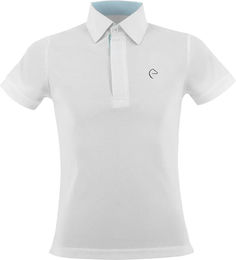 Produktbild von Equithème Turnier-Poloshirt Edy Reitshirt für Kinder in Weiß