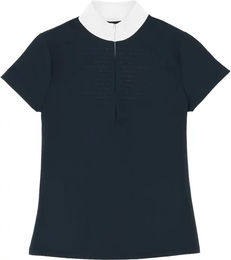 Produktbild von Equithème Turnier-Poloshirt für Damen in Blau Größe M