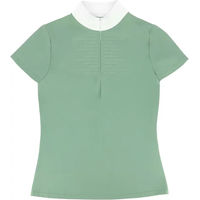Produktbild von Equithème Turnier-Poloshirt für Damen Reiten Grün XS
