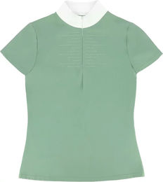 Produktbild von Equithème Turnier-Poloshirt für Damen zum Reiten in Grün Größe S