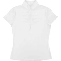 Produktbild von Equithème Turnier-Poloshirt für Damen zum Reiten in Weiß Größe M