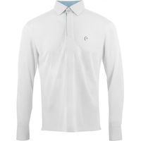 Produktbild von Equithème Turnier-Poloshirt für Herren aus Polyester in Weiß Größe XL