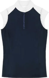 Produktbild von Equithème Turnier-Poloshirt Reiten Damen Judith Blau XS