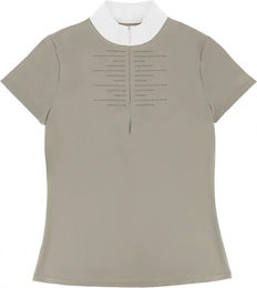 Produktbild von Equithème Turnier-Poloshirt Reiten Damen Suzanne in Beige und Braun