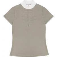 Produktbild von Equithème Turnier-Poloshirt Reiten Damen Suzanne in Braun und Beige
