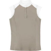 Produktbild von Equithème Turnier-Poloshirt Reitshirt für Damen in Braun und Beige