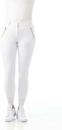Equithème Turnierreithose Mid Grip Damen Weiß Gold Größe 38 – Bild 1 von 1