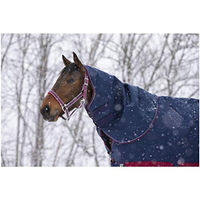 Produktbild von Equithème Tyrex 1200 D Halsteil für Pferde aus Polyester in Navy Blau Rot Weiß