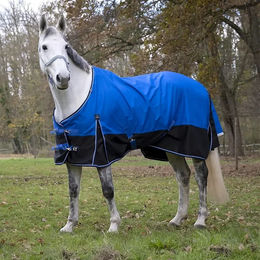 Equithème Tyrex 1200D Aisance Pferdedecke Blau Schwarz 155cm – Bild 1 von 10