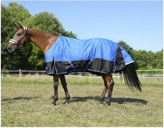 Equithème Tyrex 1200D Aisance Pferdedecke Blau Schwarz – Bild 1 von 7