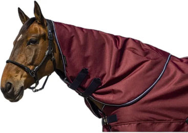 Equithème Tyrex 1200D Halsdecke für Pferde in Rot – Bild 1 von 2