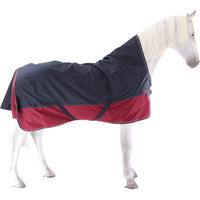 Produktbild von Equithème Tyrex 1200D Pferdedecke mit High Neck in Marineblau und Bordeaux