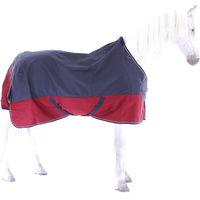 Produktbild von Equithème Tyrex 1200D Turnout Pferdedecke Marineblau/Bordeauxrot