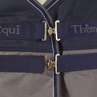 Produktbild von Equithème Tyrex 600 D Outdoor-Pferdedecke mit Fleece-Fütterung Blau 190 cm