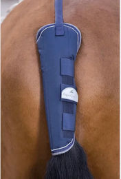 Produktbild von Equithème Tyrex 600 D Schwanzschutz für Pferde in Blau Grau Weiß Einheitsgröße