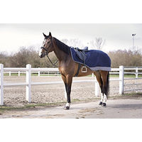 Produktbild von Equithème Tyrex 600 D Wasserdichte Nierendecke für Pferde Navy/Grau 125 cm