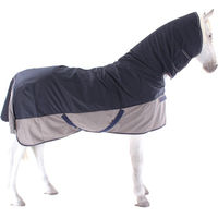 Produktbild von Equithème Tyrex 600D Combo Pferdedecke Navy/Grau 183 cm
