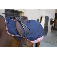Produktbild von Equithème Tyrex 600D Nierendecke für Pferde Marineblau/Grau 165 cm