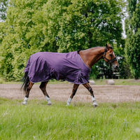 Produktbild von Equithème Tyrex Aisance Outdoor-Decke für Pferde aus Polyester in Lila