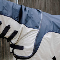 Produktbild von Equithème Tyrex Combofly Fliegendecke für Pferde mit Halsabdeckung aus 600D Polyester