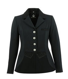 Equithème Unisex Shadbelly Dressurjacke aus Nylon in Schwarz Größe 40 – Bild 1 von 2