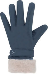 Produktbild von Equithème Valois Reithandschuhe für Damen und Herren Winter Blau Größe M wasserabweisend aus Polyester