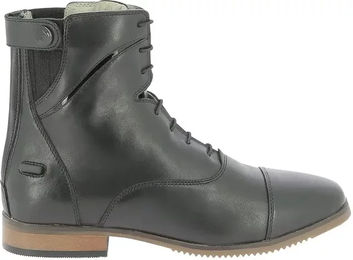 Produktbild von Equithème Wavy Reitstiefel aus Leder mit Reißverschluss und Schnürung Schwarz Unisex Größe 36