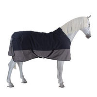 Produktbild von Equithème Winterdecke für Pferde aus Tyrex 600D mit 50g Füllung Marineblau/Grau 125cm - 50 g