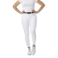 Produktbild von Equithème Yolande Reithose für Damen in Weiß mit Mid Grip und wasserabweisender Polyamid-Beschichtung Größe 40