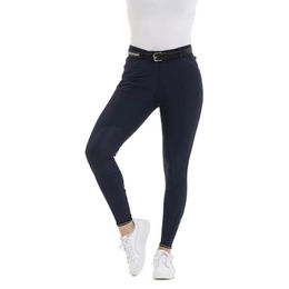 Equithème Yolande Reithose für Damen mit Mid Grip in Blau Größe 40 aus wasserabweisendem Polyamid – Bild 1 von 9