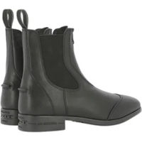 Produktbild von Equithème Zurich Reitstiefel aus Kunstleder mit Reißverschluss und Schnürsenkeln Schwarz Größe 43