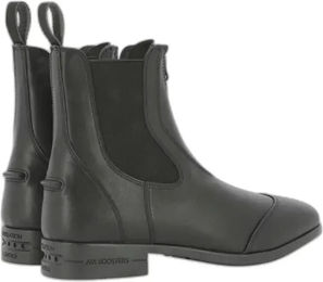 Produktbild von Equithème Zurich Reitstiefel aus Kunstleder mit Reißverschluss und Schnürsenkeln Schwarz Unisex Größe 42