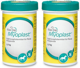 Produktbild von Equitop Myoplast Granulat Aufbaufutter für Muskelaufbau sowie Gelenke, Muskeln und Knochen 3000g