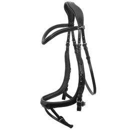 Produktbild von Equitus Alpha Anatomic Line Trense aus Leder in Schwarz