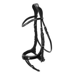 Produktbild von Equitus Beta Glam Trense aus Leder in Schwarz