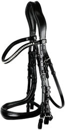 Produktbild von Equitus Gamma Anatomic Line Kandarenzaum SP aus Leder in Schwarz