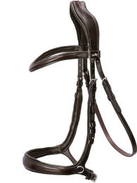 Equitus Theta Gebisslose Trense aus Nylon für Warmblut in Braun mit Silber – Bild 1 von 2