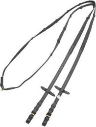 Produktbild von EQUIVA Antislip Zügel für Warmblut aus Leder in Schwarz