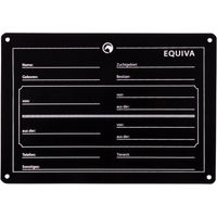 Produktbild von Equiva Boxenschild aus Metall in Schwarz