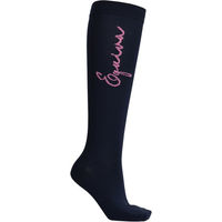 Produktbild von Equiva Kniestrümpfe Greenville für Damen aus Nylon in Blau und Schwarz Größe 35-38