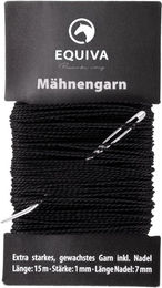 Produktbild von EQUIVA Mähnengarn Schwarz zur Mähnen- und Schweifpflege