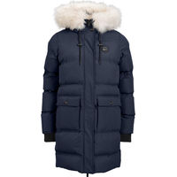 Produktbild von Equiva Parkajacke Maastricht Blau für Erwachsene mit synthetischen Daunen und wasserdichtem Material in Größe XL